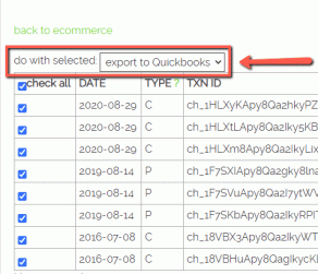 export to Quickbooks