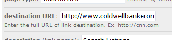 custom URL