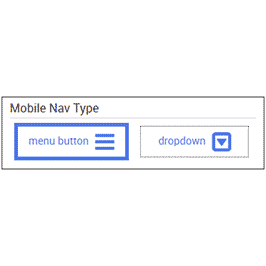 mobile nav types